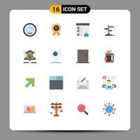 16 Creative Icons Modern Signs and Symbols of house location app directions development Editable Pack of Creative Vector Design Elements