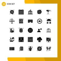 25 Creative Icons Modern Signs and Symbols of world pollution date help usa Editable Vector Design Elements