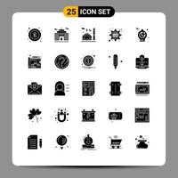 25 Creative Icons Modern Signs and Symbols of mosque islamic cresent css gear cog Editable Vector Design Elements