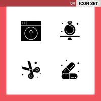 Stock Vector Icon Pack of Line Signs and Symbols for upload gavel design diamond cut Editable Vector Design Elements