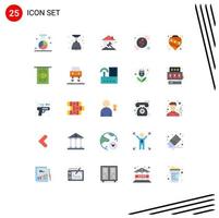 25 Creative Icons Modern Signs and Symbols of balls romantic court love real estate Editable Vector Design Elements