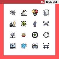 16 Creative Icons Modern Signs and Symbols of birch problem rgb modern business Editable Creative Vector Design Elements