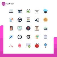 Universal Icon Symbols Group of 25 Modern Flat Colors of private cook calendar bbq patricks Editable Vector Design Elements