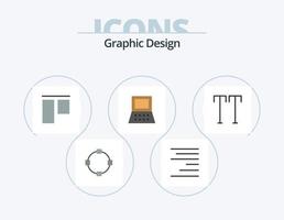 diseño plano icono paquete 5 5 icono diseño. . . vertical. texto. todas vector