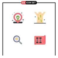 User Interface Pack of 4 Basic Flat Icons of web kitchen entomology medical equipment Editable Vector Design Elements