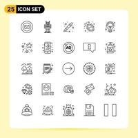 25 Creative Icons Modern Signs and Symbols of campaigns virus technology disease liquidator Editable Vector Design Elements