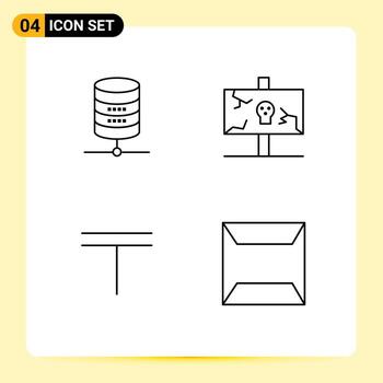 4 Universal Filledline Flat Colors Set for Web and Mobile Applications doller tenge computing holiday kazakhstan Editable Vector Design Elements