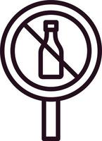 No Alcohol Vector Icon