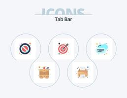 Tab Bar Flat Icon Pack 5 Icon Design. . . warning. text. bubble vector