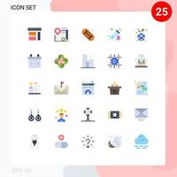 25 Creative Icons Modern Signs and Symbols of growth health close day hobby Editable Vector Design Elements