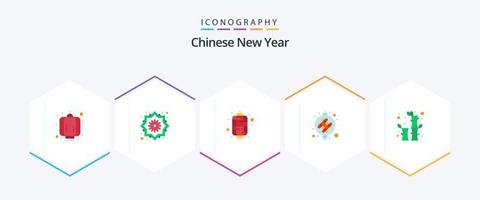 Chinese New Year 25 Flat icon pack including china. light. chinese. lantern. chinese vector