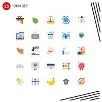 Set of 25 Modern UI Icons Symbols Signs for bottle online tree marketing science Editable Vector Design Elements