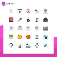 Set of 25 Modern UI Icons Symbols Signs for play gaming buy game valentine Editable Vector Design Elements