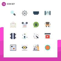 Stock Vector Icon Pack of 16 Line Signs and Symbols for interface user promotion interaction hardware Editable Pack of Creative Vector Design Elements