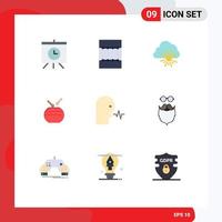 9 Creative Icons Modern Signs and Symbols of talk person sun human chinese Editable Vector Design Elements