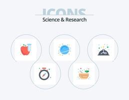 Science Flat Icon Pack 5 Icon Design. lab. burner. test. alcohol. science vector