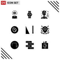 9 Solid Glyph concept for Websites Mobile and Apps crypto currency coin android peer coin female Editable Vector Design Elements