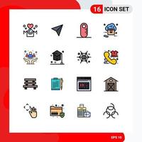 16 Creative Icons Modern Signs and Symbols of cancer valentine grownup store online Editable Creative Vector Design Elements
