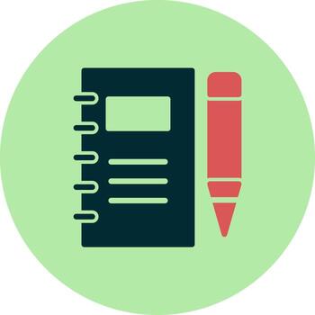 icono de vector de cuaderno