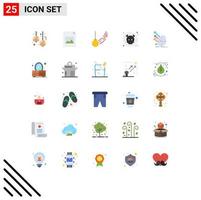 25 Universal Flat Colors Set for Web and Mobile Applications detection pollution pendulum poisonous motion Editable Vector Design Elements