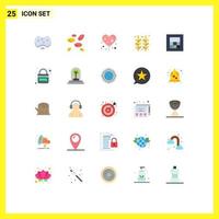 25 Universal Flat Colors Set for Web and Mobile Applications calculator thanksgiving white cells grain autumn Editable Vector Design Elements