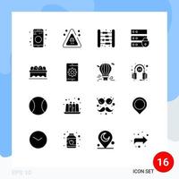 16 Creative Icons Modern Signs and Symbols of easter key bag internet security device Editable Vector Design Elements