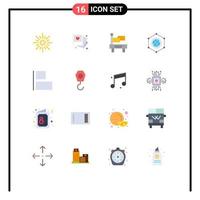 Stock Vector Icon Pack of 16 Line Signs and Symbols for align connection wedding data network Editable Pack of Creative Vector Design Elements