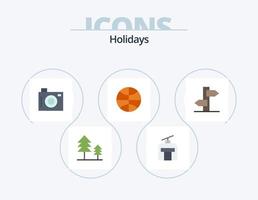 Holidays Flat Icon Pack 5 Icon Design. sign. direction. holiday. holiday. christmas vector