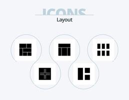 Layout Glyph Icon Pack 5 Icon Design. image. editing. golden. website. webpage vector