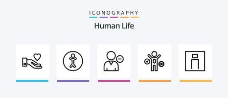 Human Line 5 Icon Pack Including interface. avatar. career. view. human eye. Creative Icons Design vector