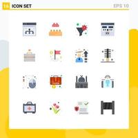 Universal Icon Symbols Group of 16 Modern Flat Colors of money develop data filter coding app Editable Pack of Creative Vector Design Elements