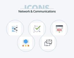 Network And Communications Flat Icon Pack 5 Icon Design. acknowledge. good. arrow. accept. application vector