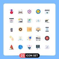 25 Creative Icons Modern Signs and Symbols of eco internet feminism global woman Editable Vector Design Elements