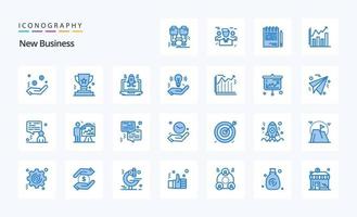 25 New Business Blue icon pack vector