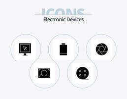 Devices Glyph Icon Pack 5 Icon Design. . focus. smart. camera. power vector