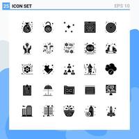 25 Creative Icons Modern Signs and Symbols of webpage template nature page sky Editable Vector Design Elements