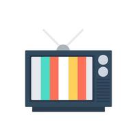 icono de tv en estilo moderno y plano aislado en fondo gris. símbolo de televisión para el diseño de su sitio web, logotipo, aplicación, ui. ilustración vectorial, eps10. vector