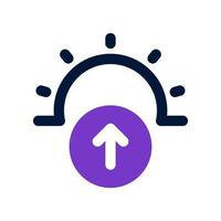 sunrise icon for your website, mobile, presentation, and logo design. vector
