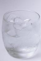 ice on a white background photo