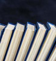 books with blue cover photo