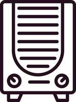 Gas Heater Vector Icon