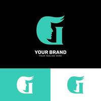 Simple minimalist modern unique logo design vector