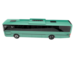 City bus isolated on transparent background. 3d rendering - illustration png