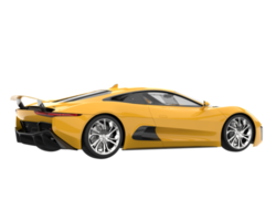 coche de carreras aislado sobre fondo transparente. Representación 3d - ilustración png