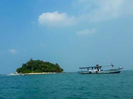 A small island in the port of Merak, Cilegon, Banten. photo