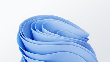 3D rendering Wavy modern shapes on a white background. abstract background.Luxurious style background or wallpaper photo