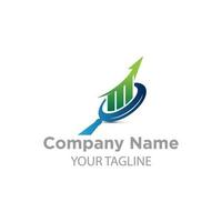 Fundraising Finance And Accounting Logo Design, Excellent Business Logo Template Elements. vector