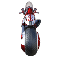 renderização 3d isolada moderna de motocicleta personalizada png