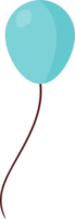 azul aire globos en un hilo png