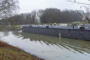 Canal Wesel-Dattel-Kanal ,Germany in the morning photo